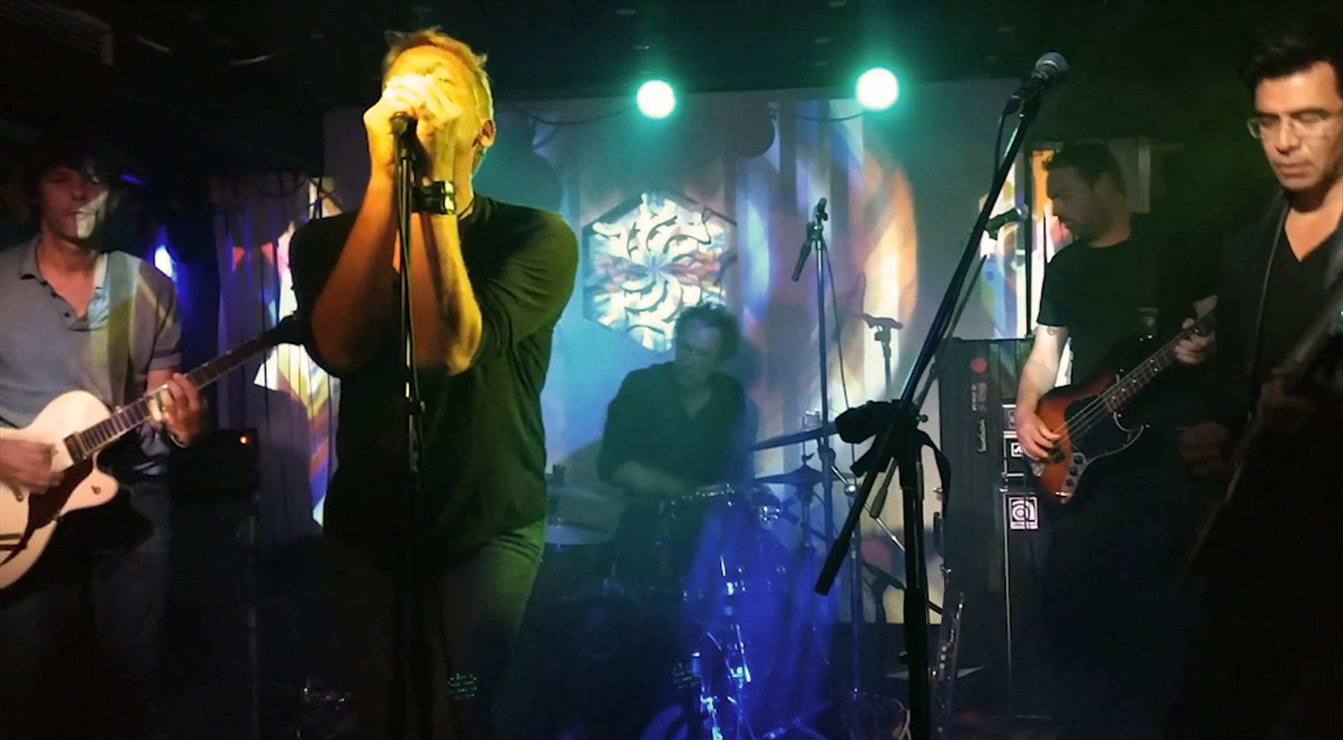 On stage in Szimpla Kert in Budapest