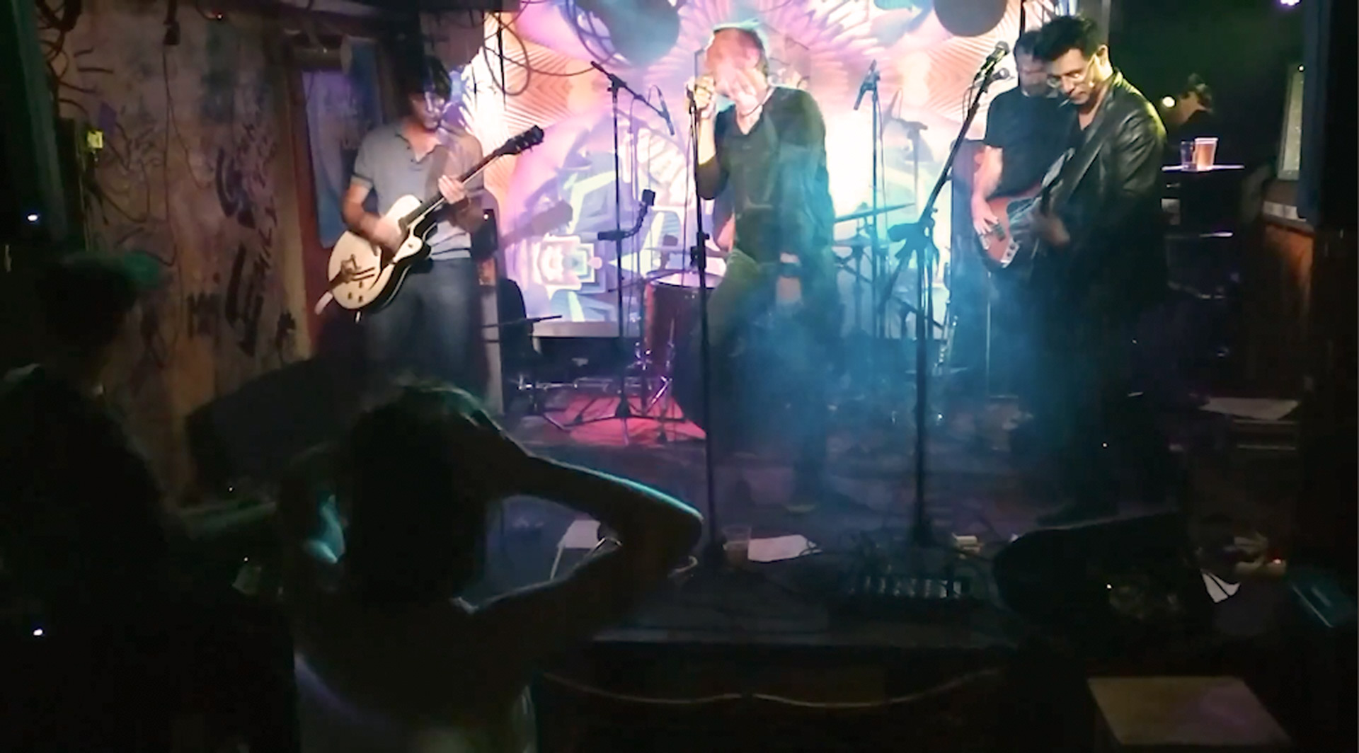 On stage in Szimpla Kert in Budapest