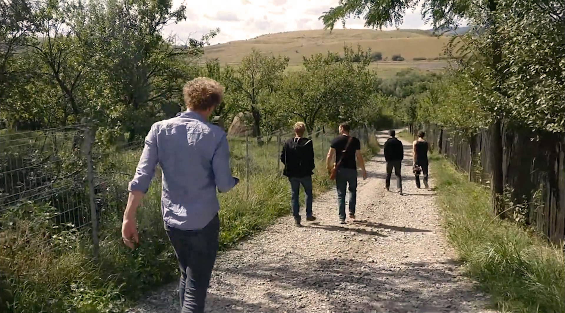 Walking through the Romanian countryside