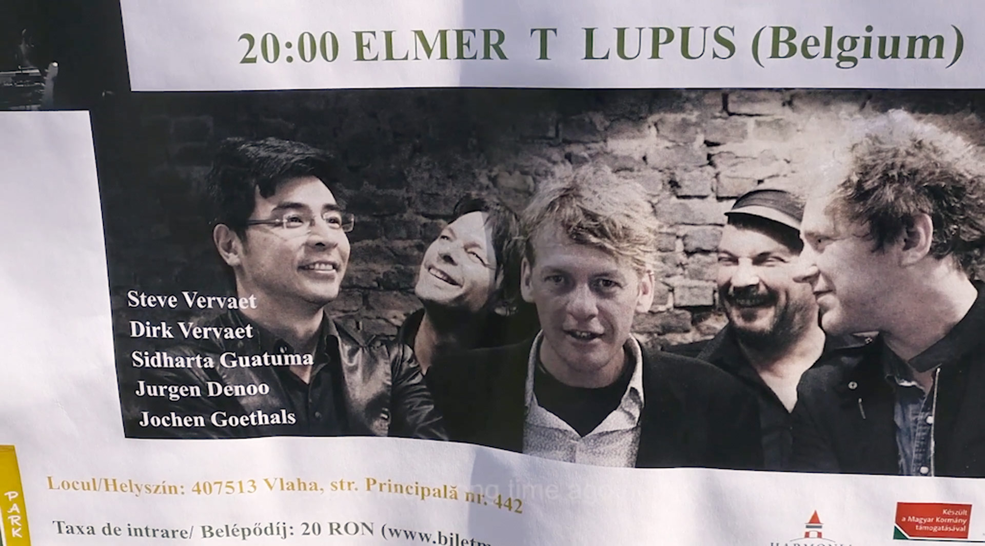 Announcement of our concert in Romania
